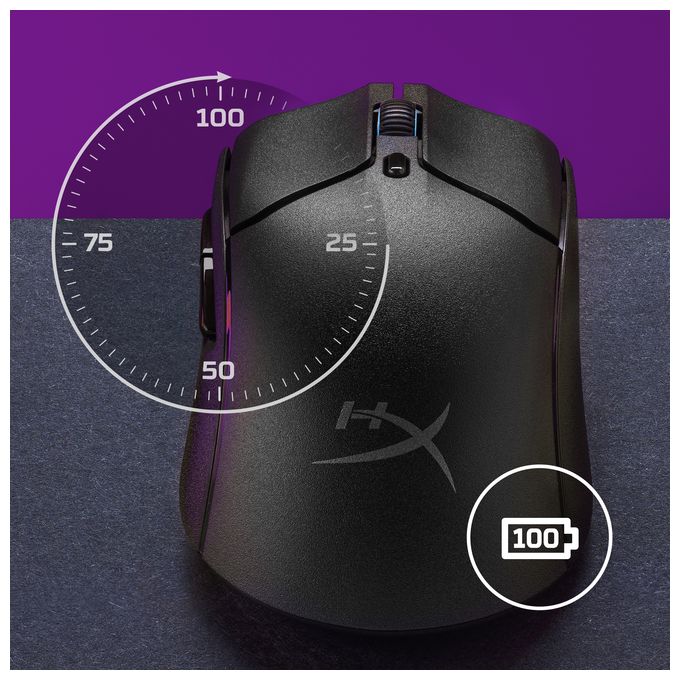 26000 DPI Gaming Maus  HyperX Pulsefire Haste 2 Wireless (Weiß) 