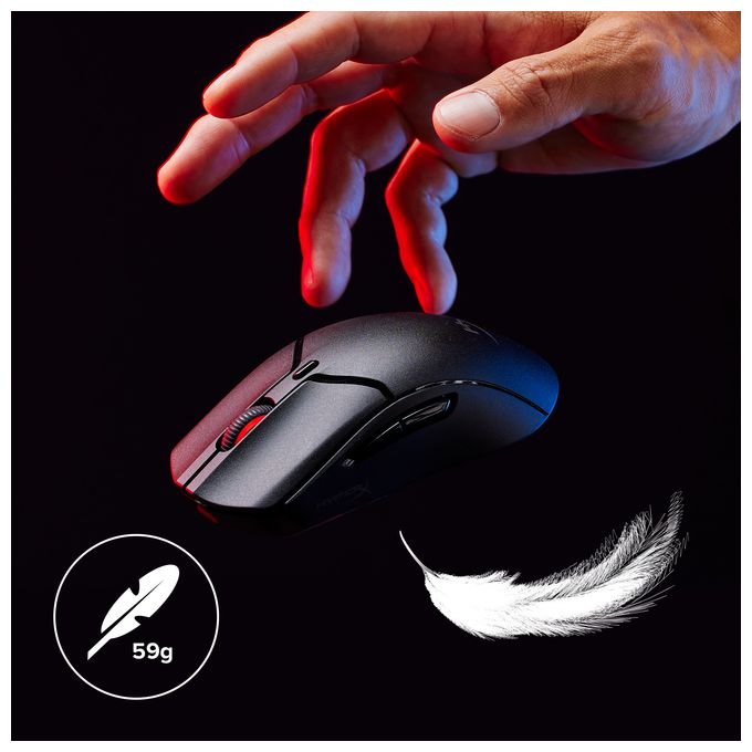 26000 DPI Gaming Maus Optisch  Pulsefire Haste 2 Mini Wireless (Schwarz) 