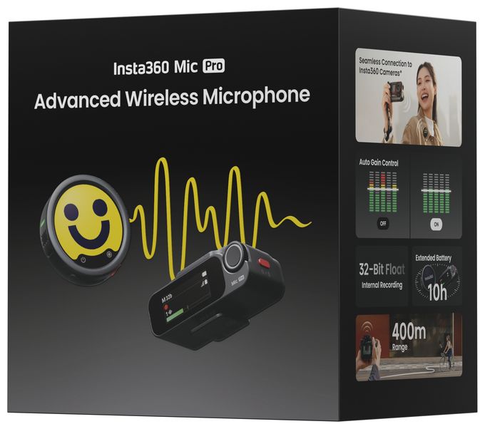  Mic Pro (1 TX + 1 RX) (Schwarz) 