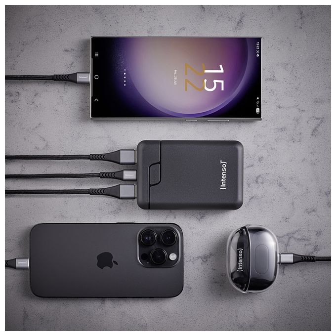 10000 mAh Powerbank USB Typ-C  B10000 (Schwarz) 