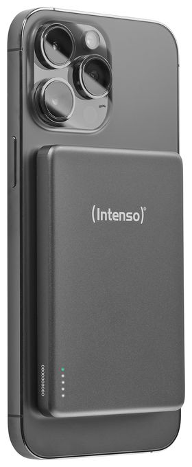 MW5000 Magnetische Powerbank 5000 mAh – MagSafe kompatibel, Wireless Charging 15W, USB-C PD 20W, Flach & Kompakt – Geprüft in Deutschland – Grau 
