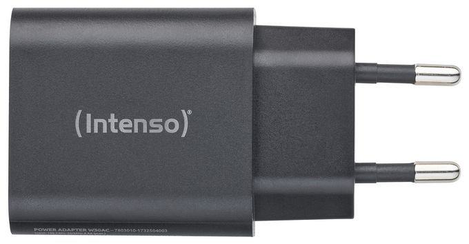 Power Adapter W30AC, 30W, USB-A und USB-C Anschluss, schwarz 