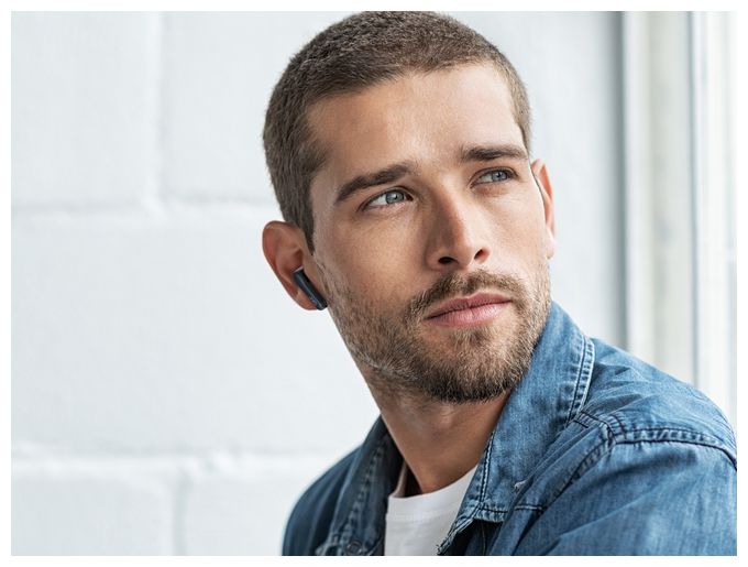 In-Ear Bluetooth Kopfhörer Kabellos TWS 22 h Laufzeit IPX4  HA-A3T (Schwarz) 