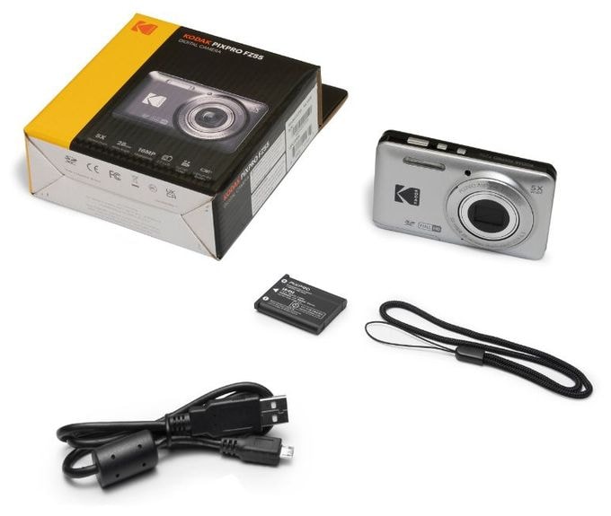 Kompaktkamera 5x Opt. Zoom  Pixpro FZ55 (Silber) 