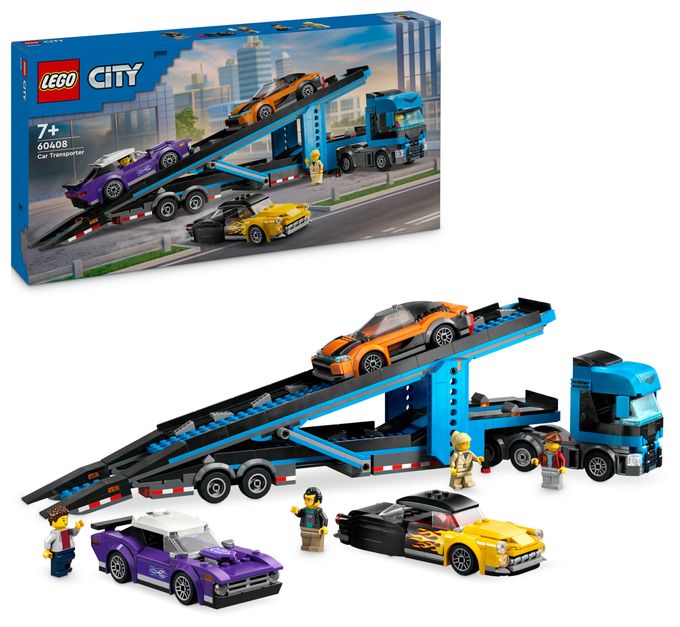 Autotransporter mit Sportwagen 