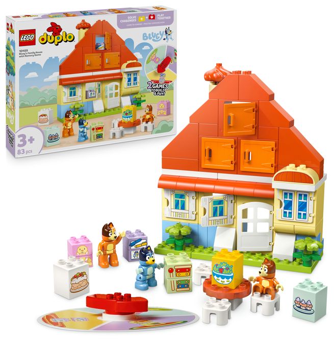 Blueys Familienhaus mit Memory-Spiel 