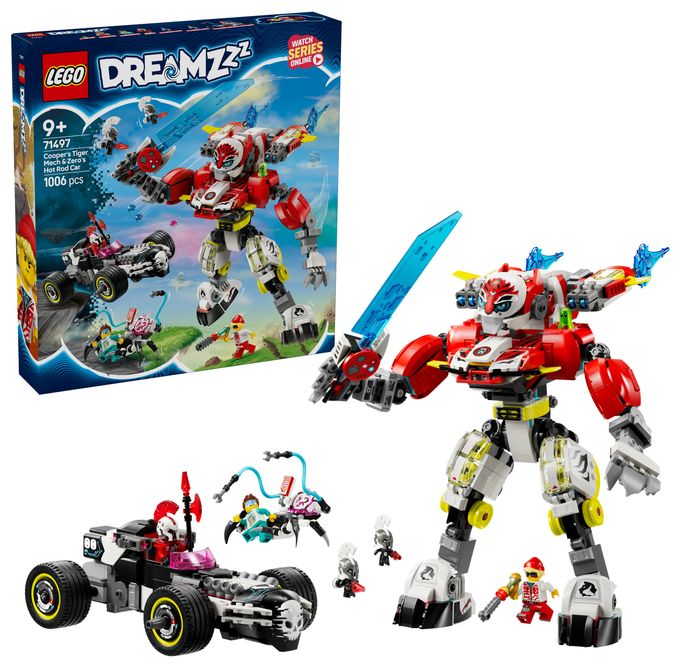 Coopers Tiger-Mech und Zero's Hot Rod Auto 