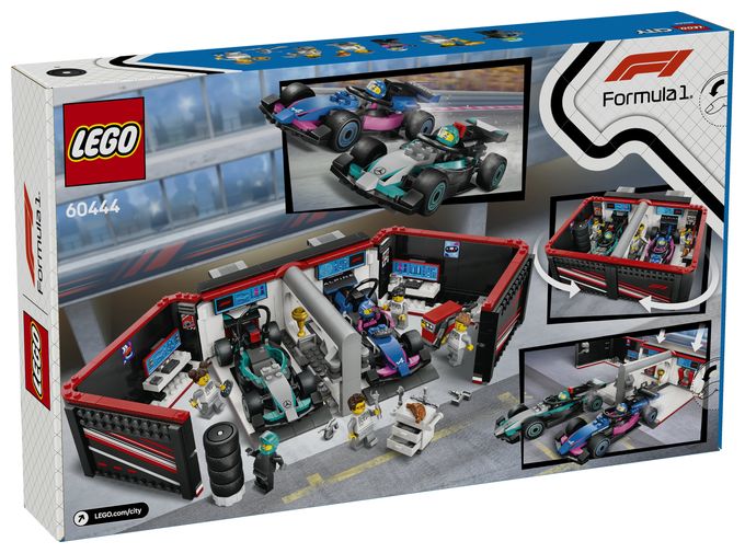 F1® Garage mit Mercedes-AMG & Alpine Rennautos 
