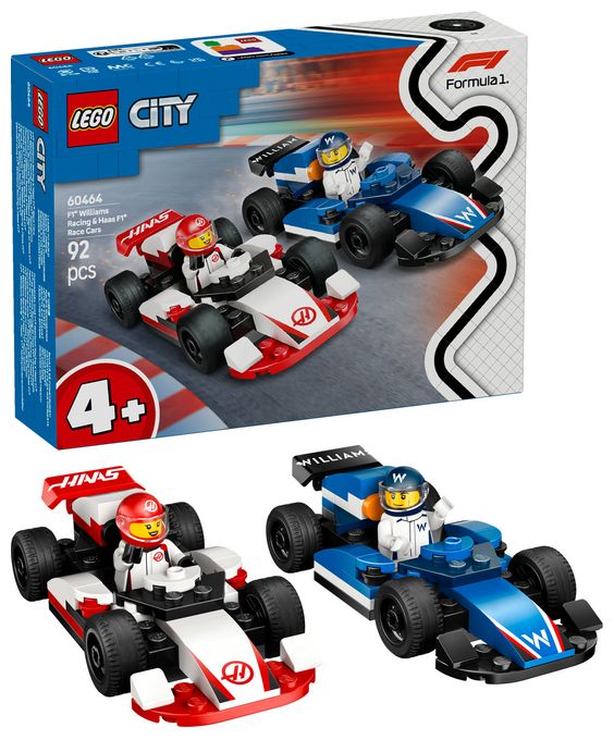 F1® Williams Racing und Haas F1® Rennautos 