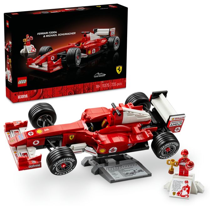 Ferrari F2004 und Michael Schumacher 