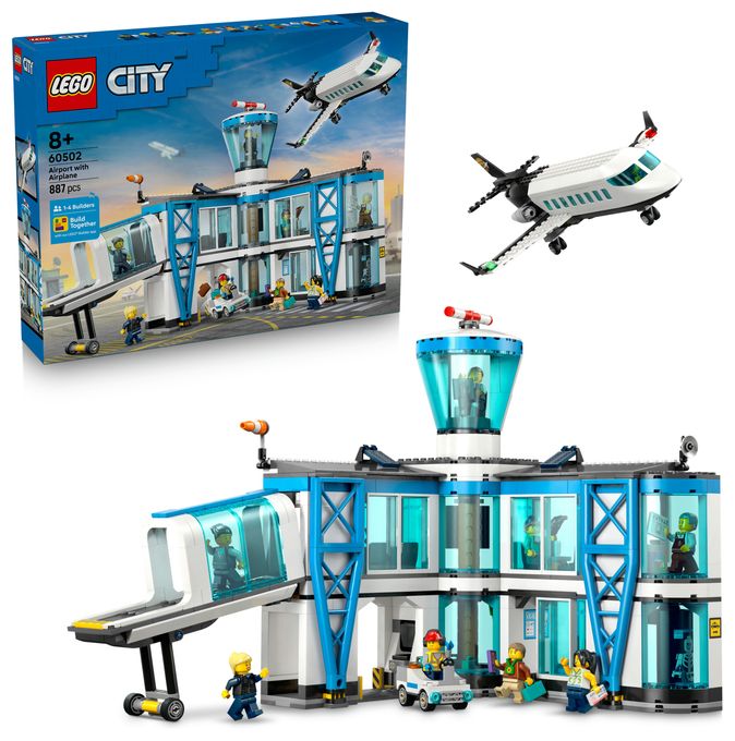Flughafen mit Flugzeug 