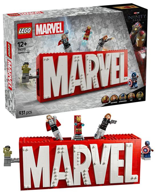 MARVEL Logo & Minifiguren 