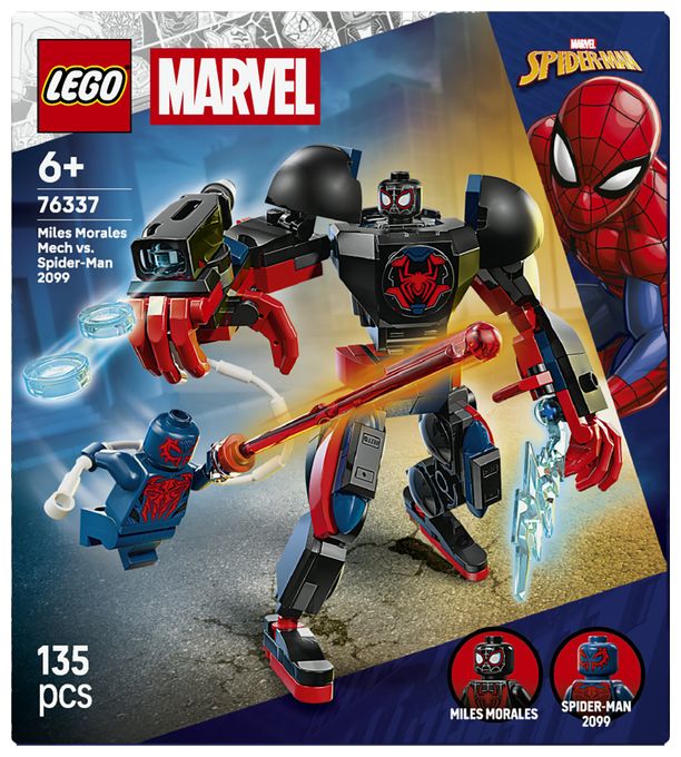 Miles Morales Mech vs. Spider-Man 2099 