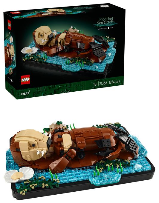 Schwimmende Otter 