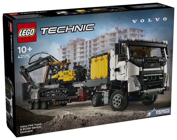 Volvo FMX LKW mit EC230 Electric Raupenbagger 