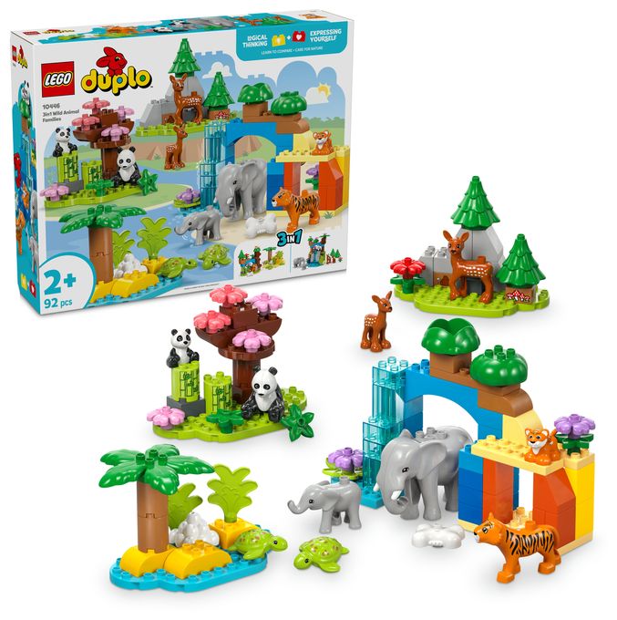 Wildtier-Familien 3-in-1-Set 