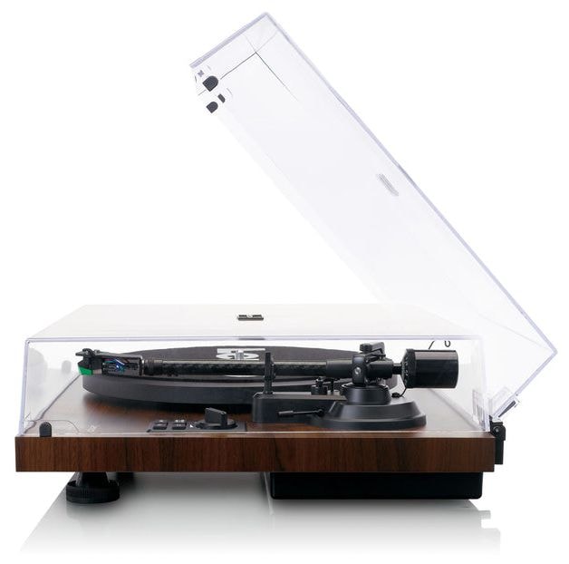 Audio-Plattenspieler mit Riemenantrieb  LS-600 (Schwarz, Holz) 