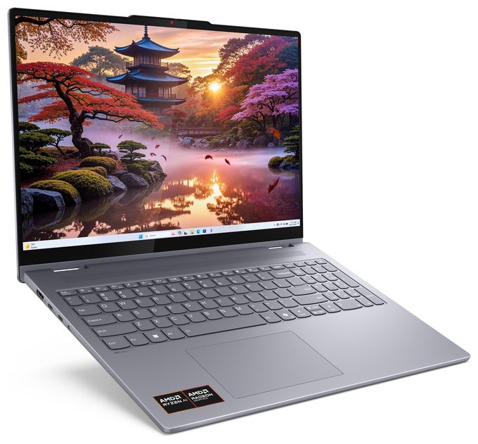 WUXGA Notebook 40,6 cm (16 Zoll) 1920 x 1200 Pixel 512 GB SSD Windows 11 Home AMD Ryzen 5 max. 4,8 GHz  IdeaPad 5 2-in-1 16AKP10 Copilot+ (Grau) 