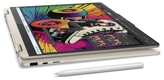 2K Ultra HD Notebook 40,6 cm (16 Zoll) 2880 x 1800 Pixel 1 TB SSD Windows 11 Home AMD Ryzen 7 max. 5 GHz  Yoga 7 16AKP10 Copilot+ (Grau) 