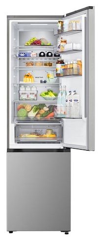262 l / 113 l Kühl-Gefrierkombi freistehend NoFrost 112 kWh Jahr  GBBS524APY (Silber) 