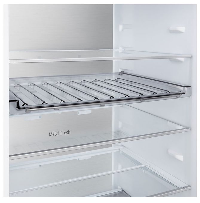 262 l / 113 l Kühl-Gefrierkombi freistehend 112 kWh Jahr  GBBS525APY (Silber) 