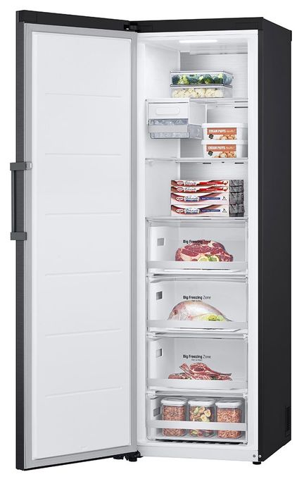 324 l / Kühlschrank freistehend EEK: D 211 kWh Jahr NoFrost  GFM61MCCSF (Schwarz) 