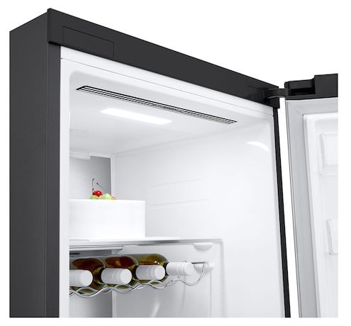 386 l / 386 l Kühlschrank freistehend EEK: C 77 kWh Jahr  GLM71MCCSX (Schwarz) 