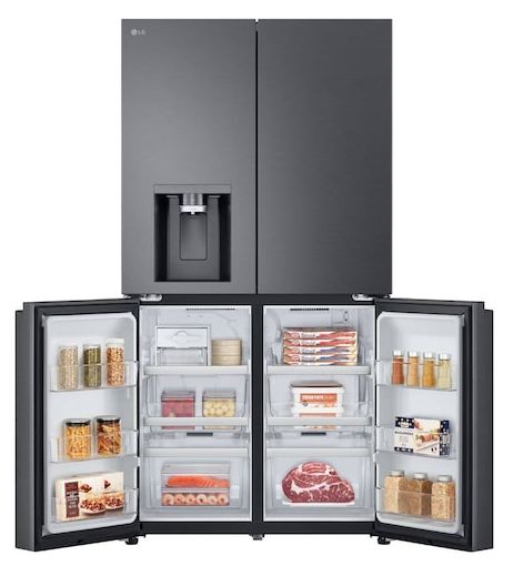 Side-by-Side Kühl-/ Gefrierkombination 384 l / 261 l 230 kWh NoFrost 1792 mm x 914 mm  GMF961EV6C (Schwarz) 