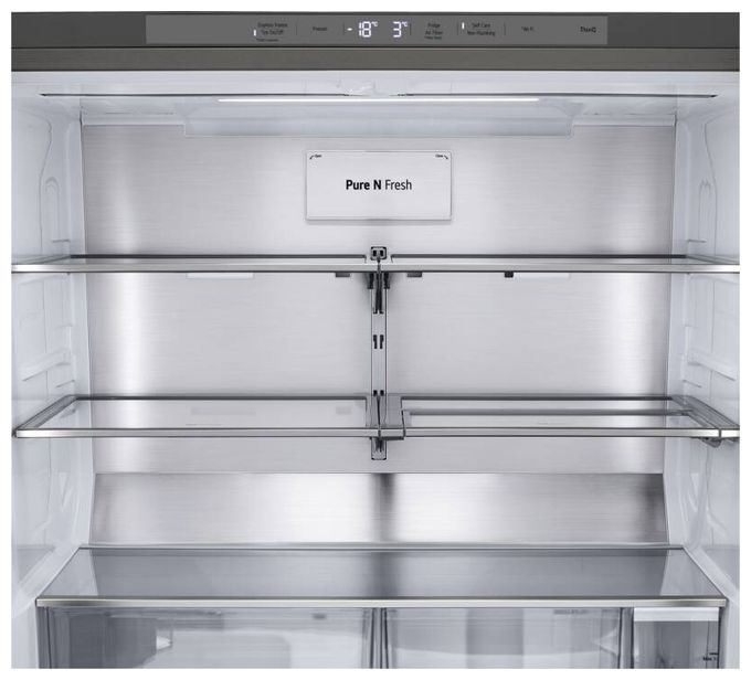 Side-by-Side Kühl-/ Gefrierkombination 363 l / 274 l 354 kWh NoFrost 1792 mm x 914 mm  GMG961MBKE (Edelstahl) 