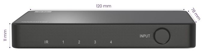 Connect 740 – HDMI-Switch 8K 60 Hz – 4K 120 Hz – HDMI 2.1 – 4 Eingänge / 1 Ausgang 