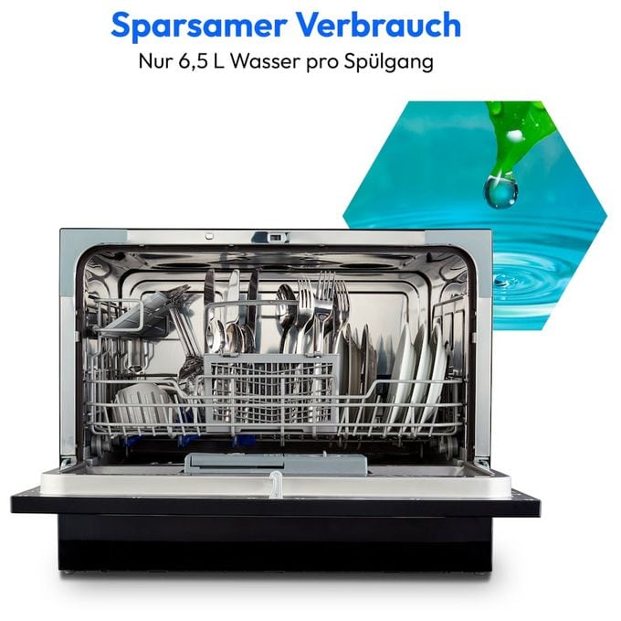 60 cm Geschirrspüler unterbaufähig Leise 6 Maßgedecke aquaStop Funktion Life DWT60 MD37496 