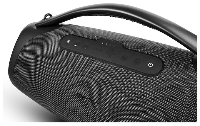 100 W Bluetooth Lautsprecher IPX7 Laufzeit bis 30 h  Life P61768 (Grau) 
