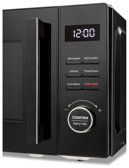 Freistehende Mikrowelle 800 W Größe: klein 5 Stufen Grill  MD12021 (Schwarz) 