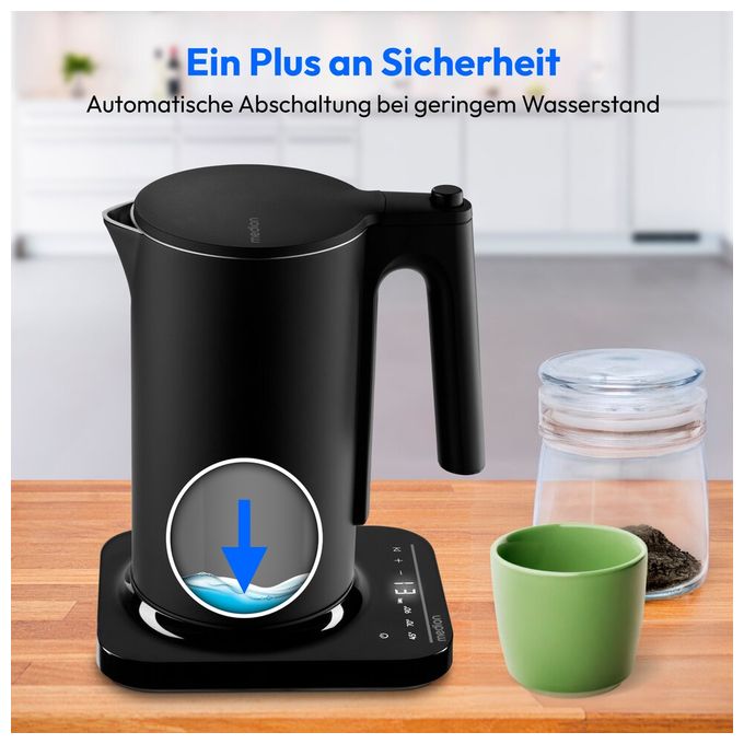 1,5 l Wasserkocher 2200 W  MD12106 (Schwarz) 