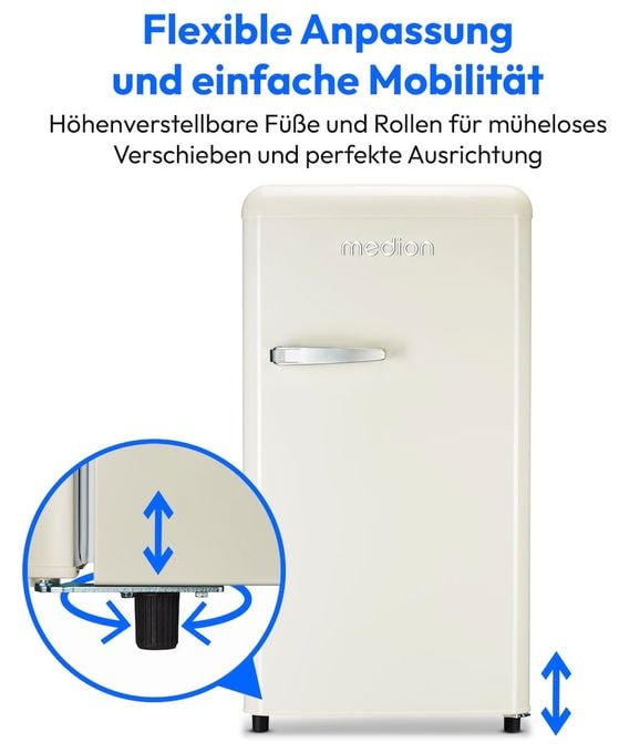 91 l Kühlschrank freistehend EEK: E 85 kWh Jahr  MD37800 (Cremefarben) 