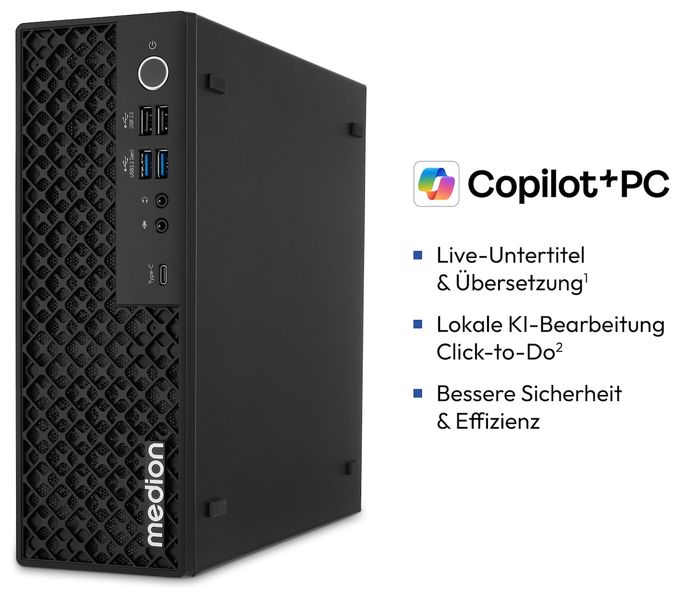 Mini-PC 4,8 GHz Intel Core Ultra 7 1 TB SSD Windows 11 Pro Picoworx T80III MD340025 