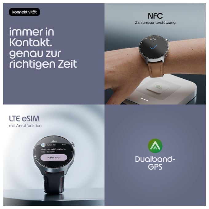 46 mm  Smartwatch Rund IP68 4G  Moto Watch Ultra (Edelstahl) 