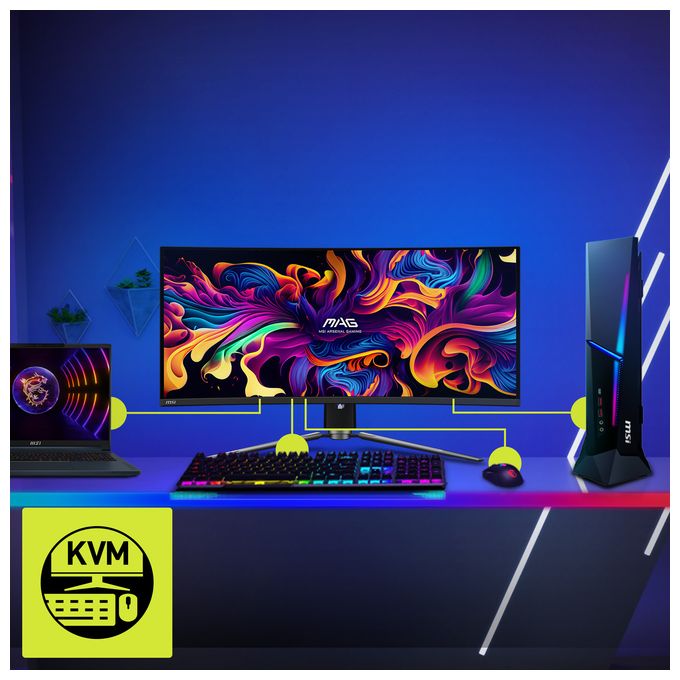 Quad HD Monitor 86,4 cm (34 Zoll) 21:9 0,03 ms  MAG 341CQPDE (Schwarz) 