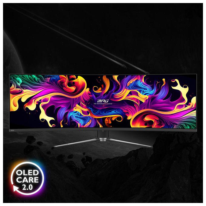 Quad HD Monitor 124,5 cm (49 Zoll) 32:9 0,03 ms 250 cd/m²  MPG 491CQPDE QD-OLED (Schwarz) 