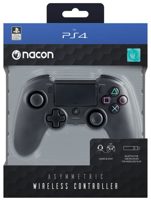 Analog / Digital Gamepad für PC, PlayStation 4  Asymmetric Wireless Controller (Schwarz) 