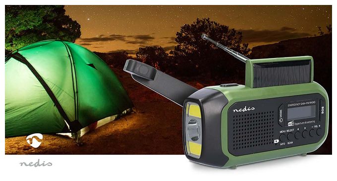 DAB+, FM Radio Tragbar  Notfallradio (Schwarz, Grün) 