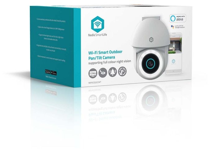 1920 x 1080 Pixel IP-Sicherheitskamera IP65 Außen Nachtsicht  SmartLife WIFICO22CWT (Weiß) 