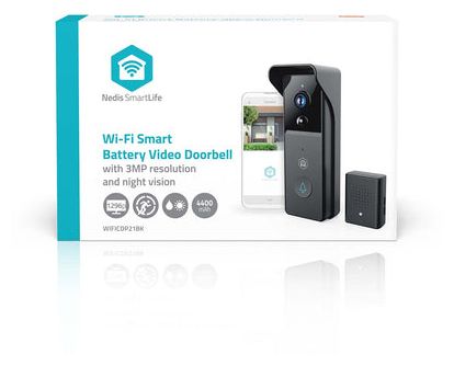 Wlan  WIFICDP21BK SmartLife Video-Türsprechanlage (Schwarz) 