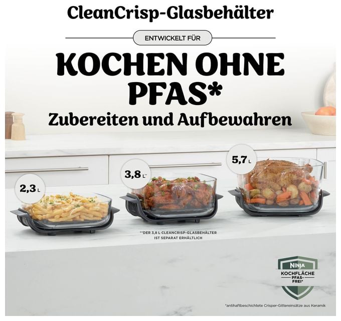 Heißluftfritteuse 5,7 l 2000 W  AS090EUWH Crispi Pro 5-in-1 (Weiß) 