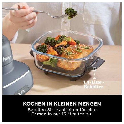 Heißluftfritteuse 3,8 l 1700 W (Blau, Grau, Transparent) FN101EU Crispi 