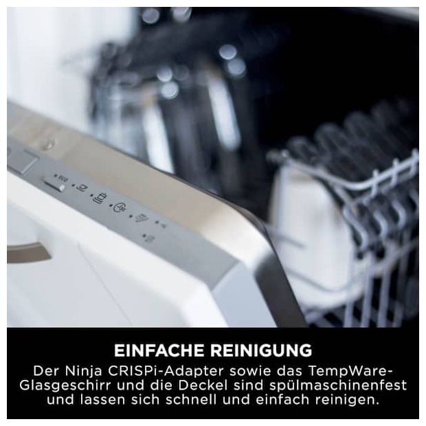 Heißluftfritteuse 3,8 l 1700 W (Grün, Grau, Transparent) FN101EU Crispi 