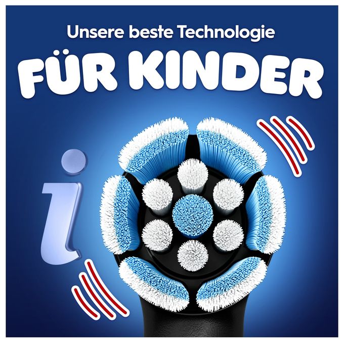 Rotierende Zahnbürste für Kinder  iO Kids 6+ Spiderman (Schwarz) 