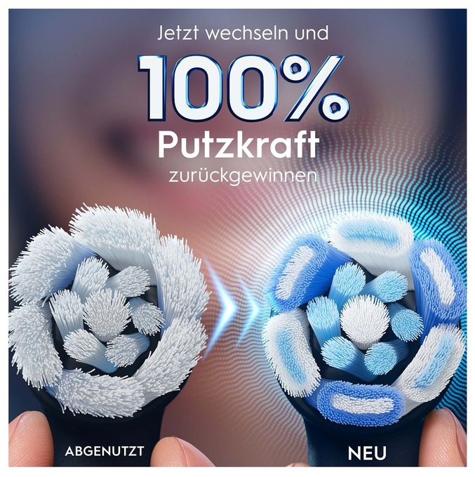 iO Ultimative Reinigung, Original Aufsteckbürsten, Schwarz, 2 Stück 