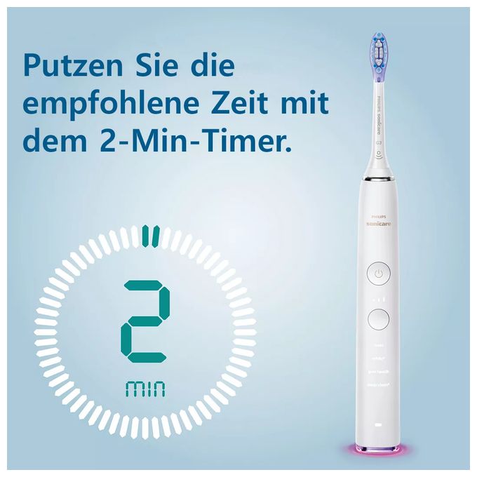Schall-Zahnbürste für Erwachsene 336 h  HX9917/88 Sonicare DiamondClean 9000 (Weiß) 