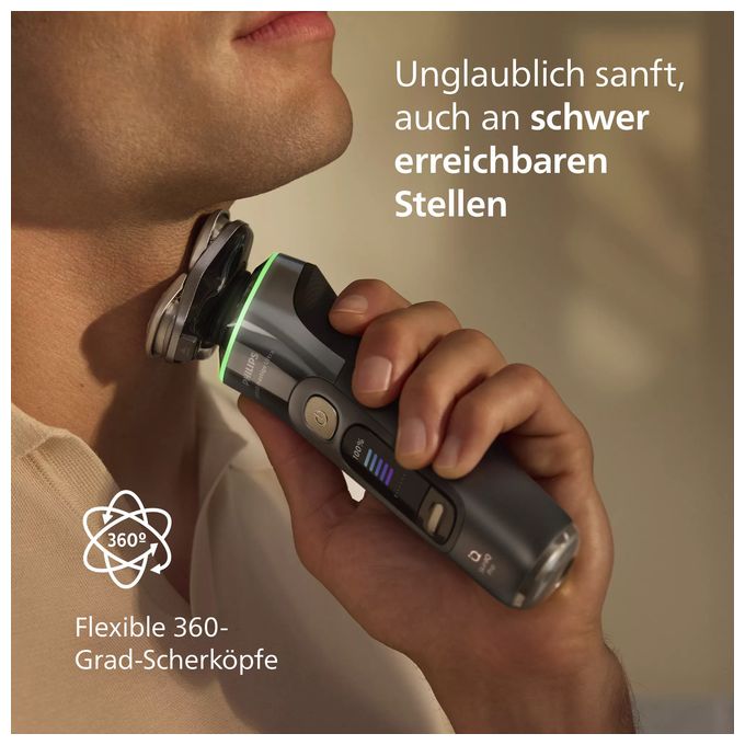 Nass&Trocken Rasierer Lithium-Ion (Li-Ion) 60 min i9000 Prestige Ultra XP9402/31 Elektrischer Nass- & Trockenrasierer mit SkinIQ Pro 